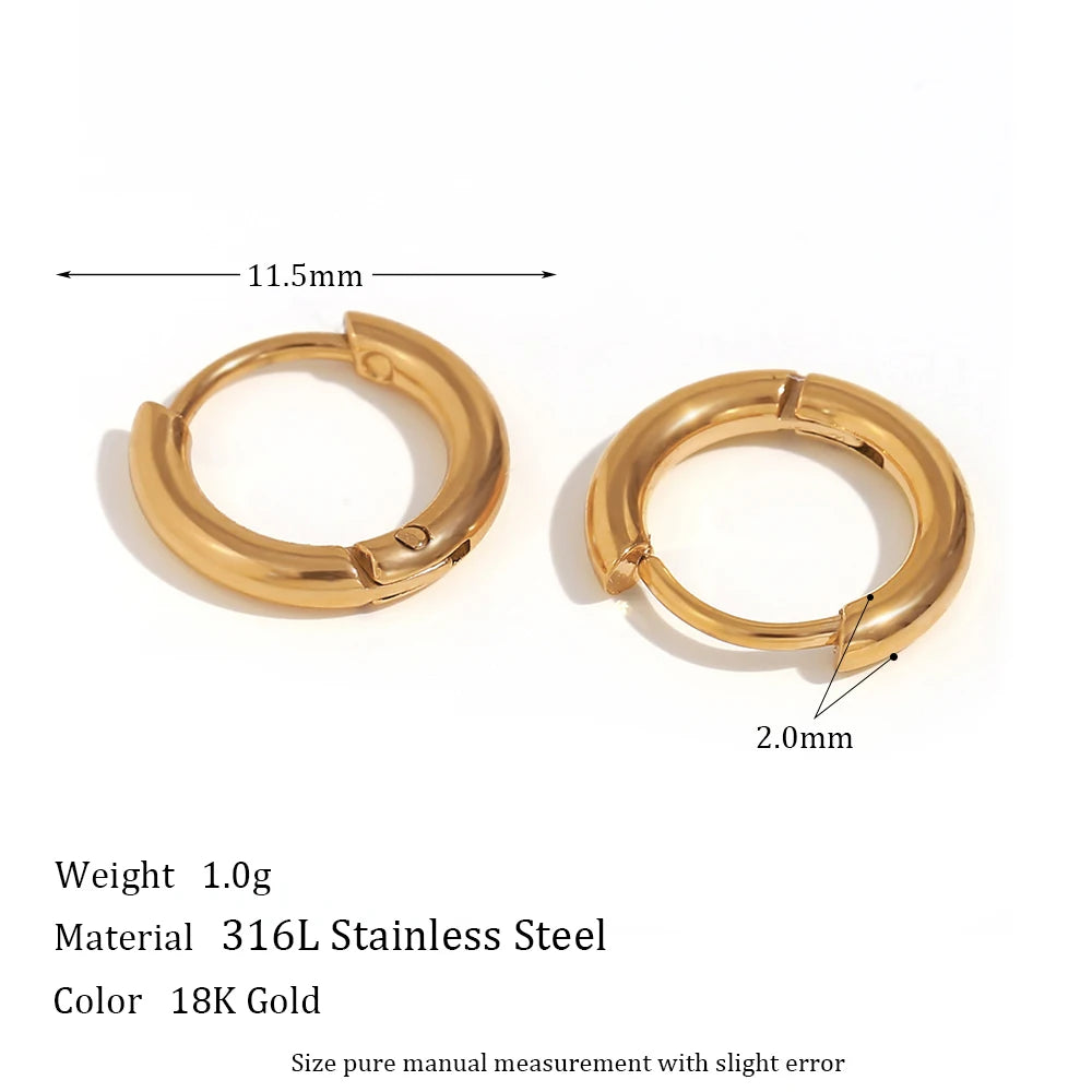 Minimalist Stainless Steel Small Hoop Earrings Freshwater Pearl Charms Girls Ladies Trendy Jewelry 2024 Pearl Earrings