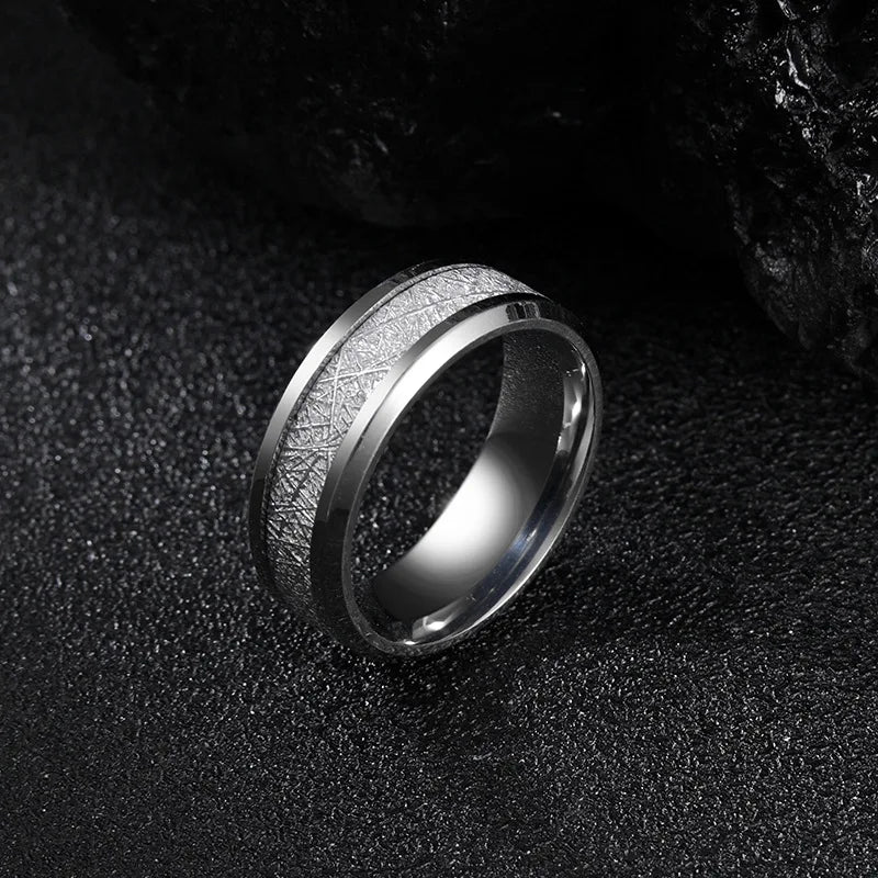 Stainless Steel Rime Ring For Men Women Gold Silver Black Color Unisex Gothic Accessories Trendy Not-fade Jewelry Unisex Gift
